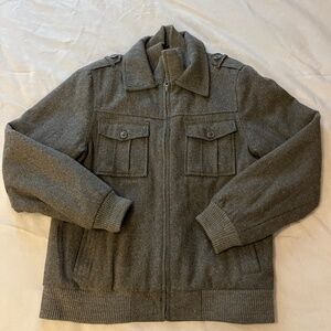 J. Ferrar Utility Grey Winter Jacket